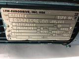 Sew Eurodrive DFT80K4 .75 hp AC Gear Motor 230/460 Volts 1700 Rpm 14.08:1 Ratio