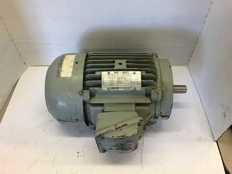 Welco 2 Hp AC Motor 230/460 volts 1800 Rpm 4P 145TC Frame TEFC 3 Phase