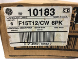 GE 10183 F15T12/CW Fluorescent Lamps Cool White 6 Pack