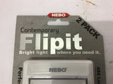 NEBO 6558 Contemporary Flipit Closet Light 2 Pack