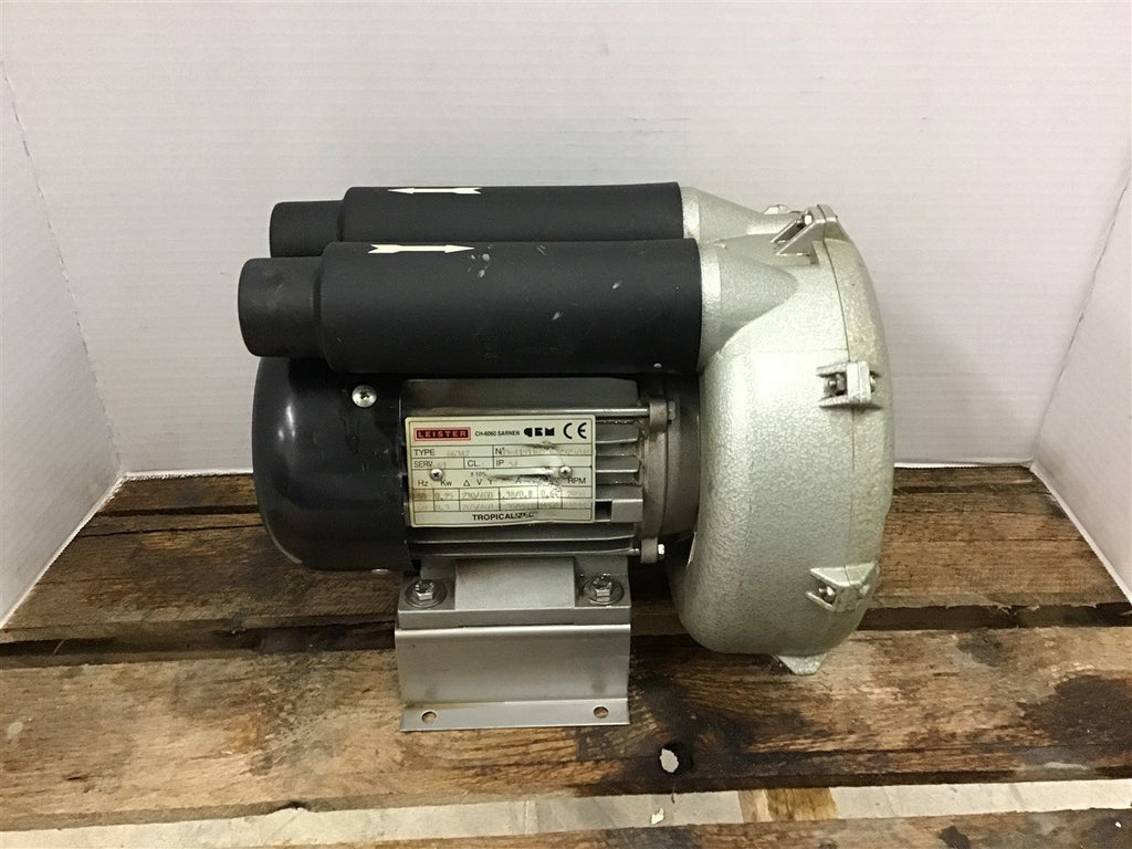 Leister G63A2 0.3 KW AC blower 265/460 volts 3420 Rpm