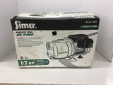 Simer 2800 Shallow Well Jet Pump 1/2 Hp 12 Gallon Per Min 63 PSI 115 volts