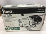 Simer 2800 Shallow Well Jet Pump 1/2 Hp 12 Gallon Per Min 63 PSI 115 volts