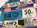 Sim Technology 14/3 50 FT Romex With Ground 600 Volts