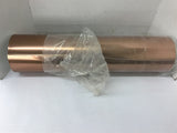 White Vinyl Sheets/Roll With Copper Tone Finish 107.15 SQ FT per Roll 24" Wide