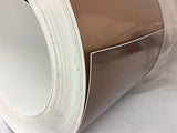 White Vinyl Sheets/Roll With Copper Tone Finish 107.15 SQ FT per Roll 24" Wide