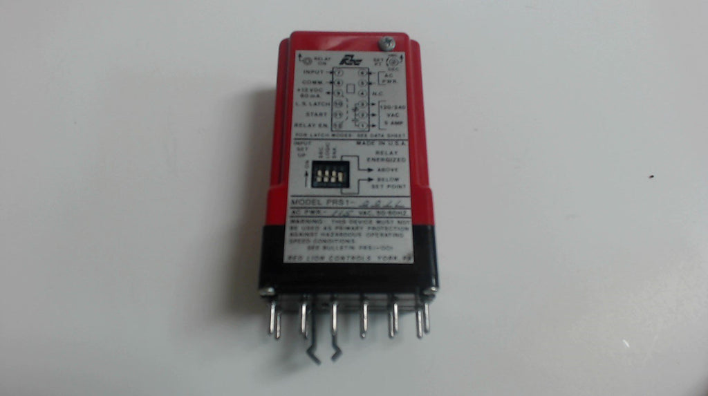 RED LION SPEED SWITCH RELAY PRS1-0011  - 115 AC POWER - VAC 50/60 HZ -  USED