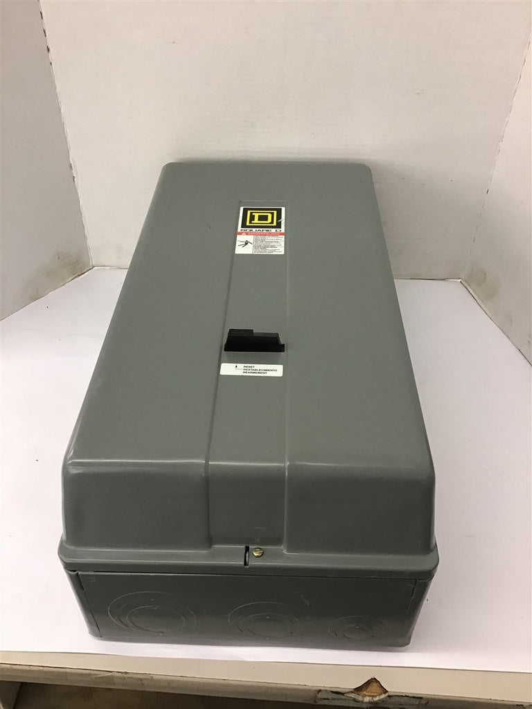 Square D 8536SEG1 Nema size 3 Enclosed Starter 208 Volt coil 50 HP @ 460 volt