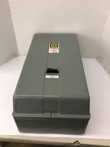 Square D 8536SEG1 Nema size 3 Enclosed Starter 208 Volt coil 50 HP @ 460 volt