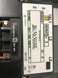 Square D 8536SEG1 Nema size 3 Enclosed Starter 208 Volt coil 50 HP @ 460 volt