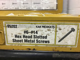 Assorted Lot of Hex Head Slotted Sheet Metal Screws