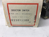 Cutler Hammer 10250T22KB Selector Switch with Contact 3 Positions