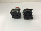 Cutler-Hammer 10250T/9100CT Red Pilot Light 120 Volts Lot Of 2