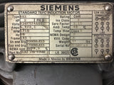 Siemens RGZ 2 HP AC Motor 230/460 volts 1800 Rpm 4P 145T Frame