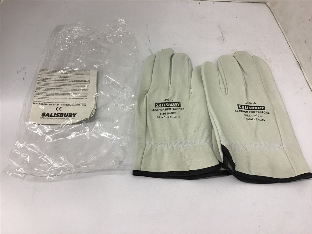 Salisbury ILPG-10 Leather Protectors Gloves Size 10-10 1/2
