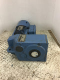 Sew Eurodrive .75 HP DFT80K4BMEF Gear Motor 230/460 Volts 11.46:1 Ratio W/ Brake