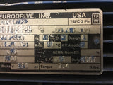 Sew Eurodrive .75 HP DFT80K4BMEF Gear Motor 230/460 Volts 11.46:1 Ratio W/ Brake