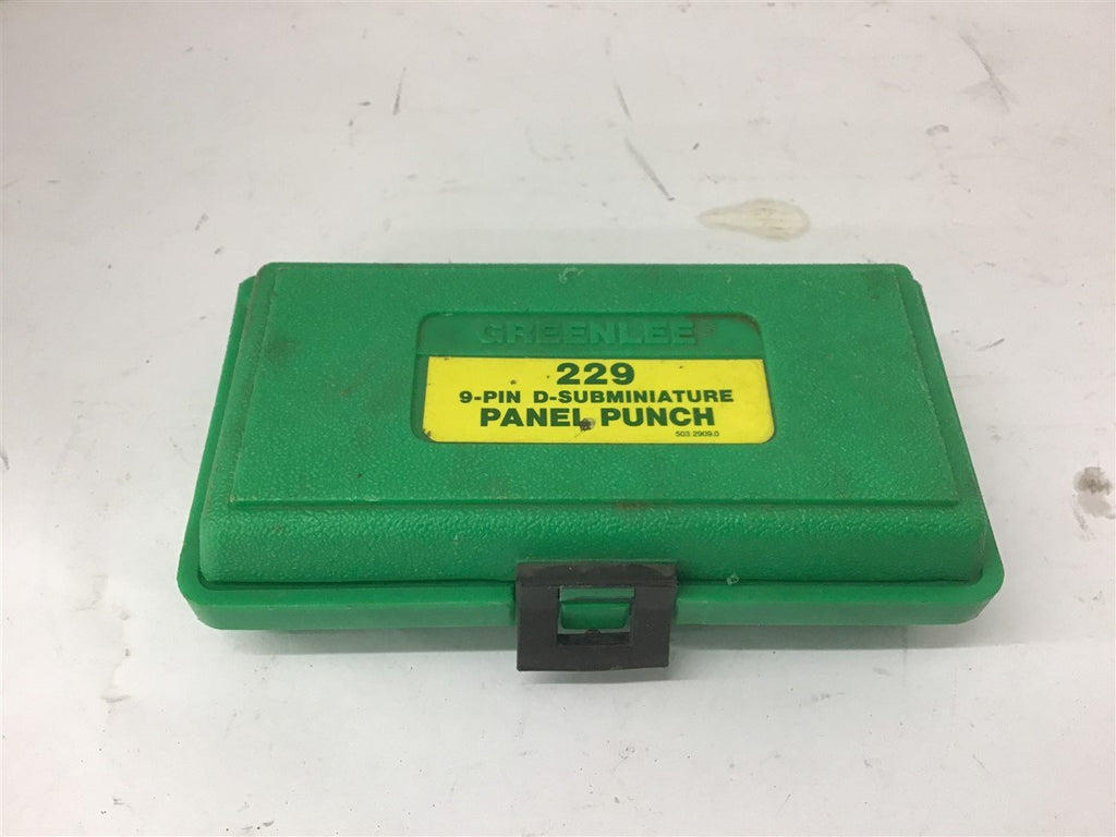 Greenlee 229 9-Pin D-Subminiature Panel Punch