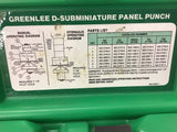 Greenlee 229 9-Pin D-Subminiature Panel Punch