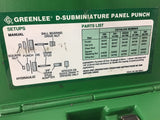 Greenlee RS232 Panel Punch 25 Pin D-Subminiature