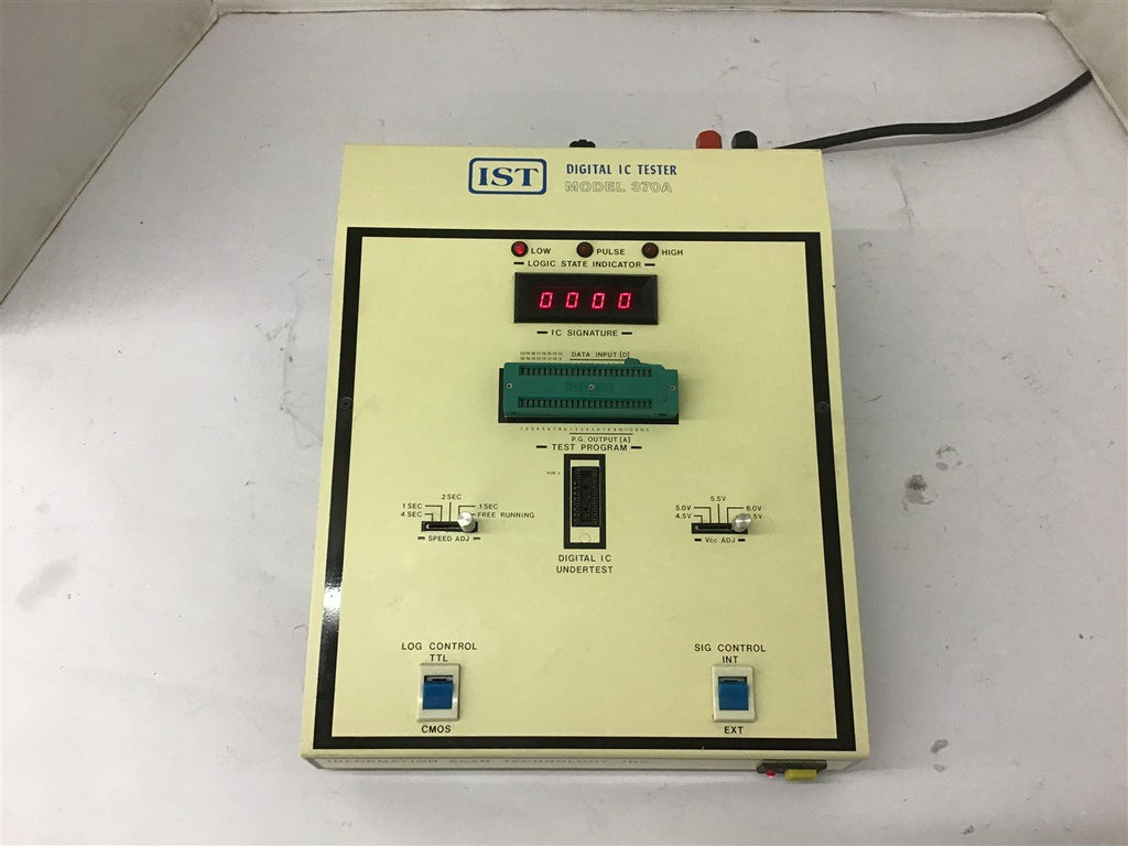 IST 370A Digital IC Tester 110-125 Vac 0.15 Amp