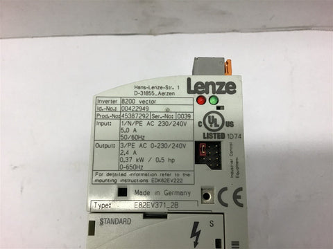 Lenze E82EV371_2B Frequency Inverter 230/240V