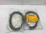 Turck PKG 3M-2/S90 Sensor Cable Lot of 2