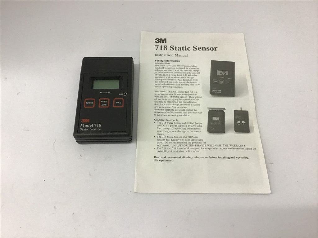3M Model 718 Static Sensor 9V DC – BME Bearings and Surplus