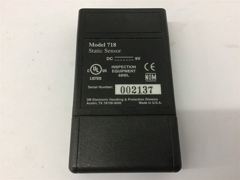 3M Model 718 Static Sensor 9V DC – BME Bearings and Surplus