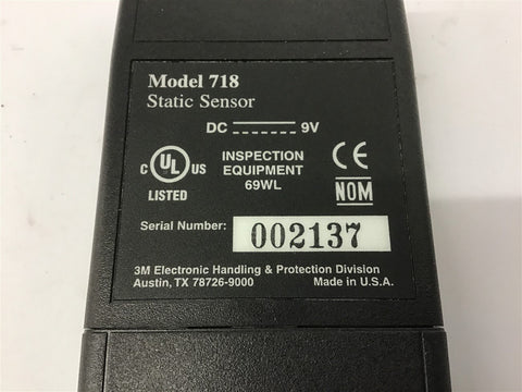 3M Model 718 Static Sensor 9V DC – BME Bearings and Surplus