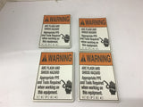Safety Labels Arc Flash Warning Lot Of 4