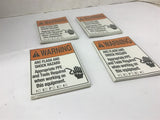 Safety Labels Arc Flash Warning Lot Of 4