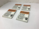 Safety Labels Arc Flash Warning Lot Of 4