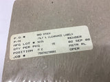 Rewder Volt and Clearance Labels Lots Of 4