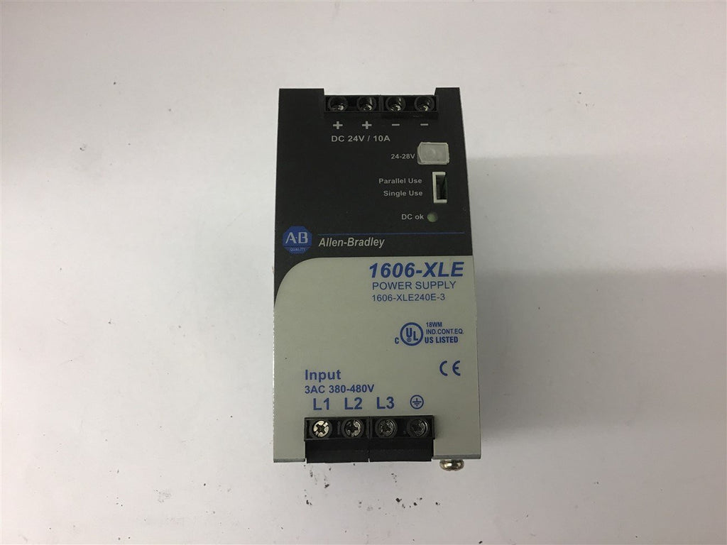 Allen-Bradley 1606-XLE240E-3 Power Supply 3 Ac Input 24-28 VDC Output