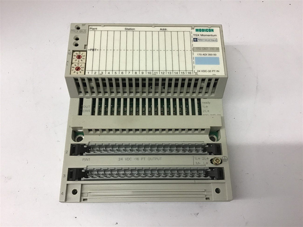 Schneider TSX Momentum 170ADO34000 COM Adapter 24 VDC 16PT