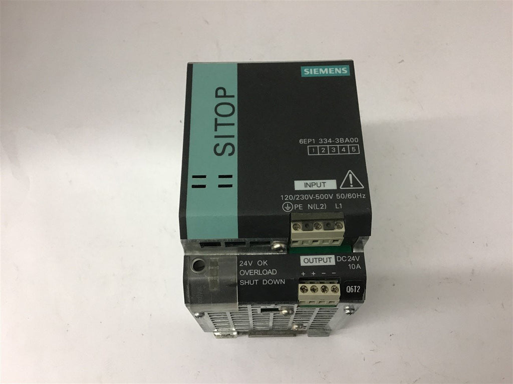 Siemens 6EP1334-3BA00 SITOP Modular 10 Amp 1/2 PH