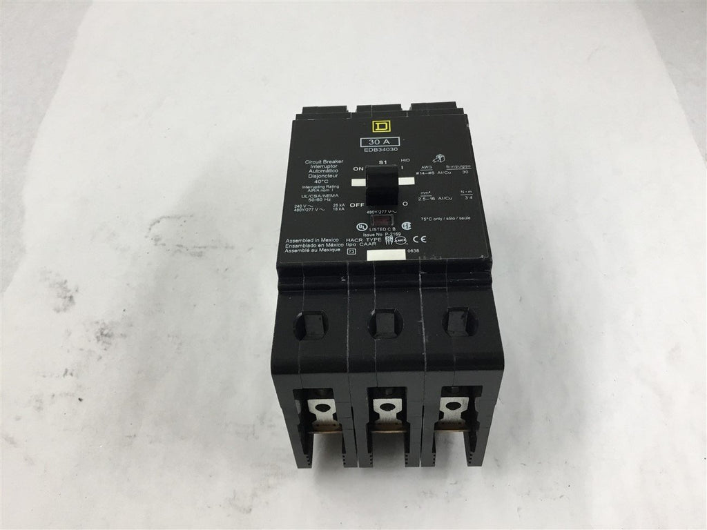 Square D EDB34030 30 Amp Circuit Breaker
