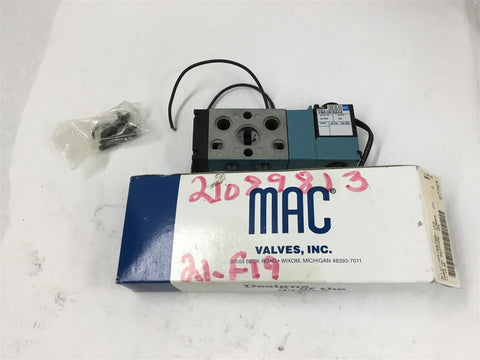 MAC 811-C-PM-591BA-122 24 Vdc 25-150 PSI 2.6 Watts Solenoid Valve