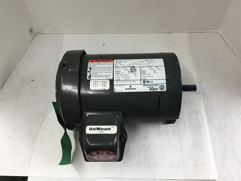 Emerson U1S2AFCR 1 Hp AC Motor 208-230/460 Volts 1800 Rpm 4P 56C Frame