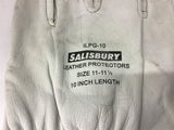 Salisbury ILPG-10 Leather Protectors Gloves, Size 11-11 1/2, White