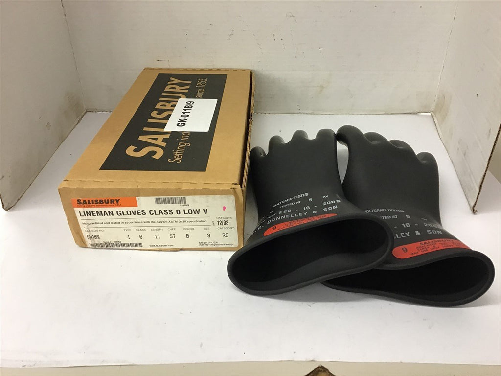 Salisbury E011B/10 Lineman Gloves, Size 9