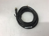 Banner Quick Disconnect Cable, 4-Pin Straight Connector, 15ft, Nickel-plated