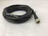 Banner Quick Disconnect Cable, 4-Pin Straight Connector, 15ft, Nickel-plated