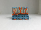 Releco C2-A20 Relay with Bases Lot of 3