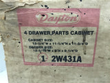 Dayton 4 Drawer Parts Cabinet 2W431A