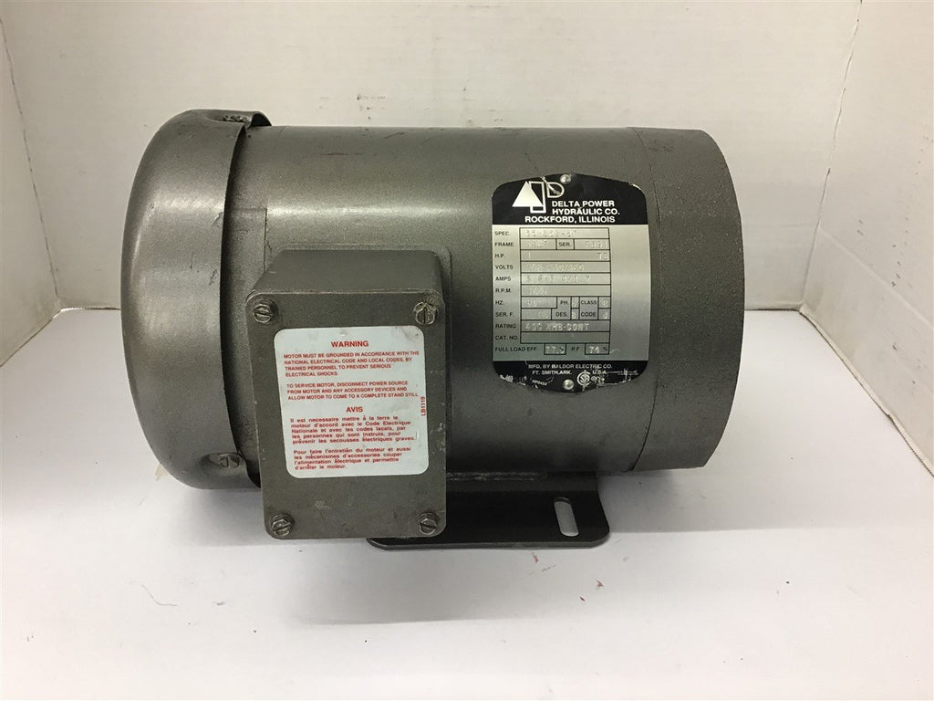 Baldor 35H652-87 1 HP AC Motor 208-230/460 volts 1800 Rpm 4P