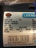 Leeson C6T34FK1F AC Motor, 1 HP, 3450 RPM, 208-230/460 VAC, 3 Phase, 56C Frame