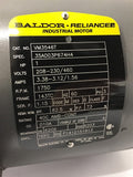 Baldor VM3546T AC Motor 1 HP 1750 RPM 4 Poles 208-230/460 VAC 143TCD Frame 3 Ph