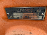 Van Der Graaf Motorized Pulley NS21331 5 HP 460 Volts 158 FPM 9.77 Amps